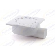 RTP Трап горизонтальный 150х150, D50, пласт. решетка РосТурПласт (РТП)